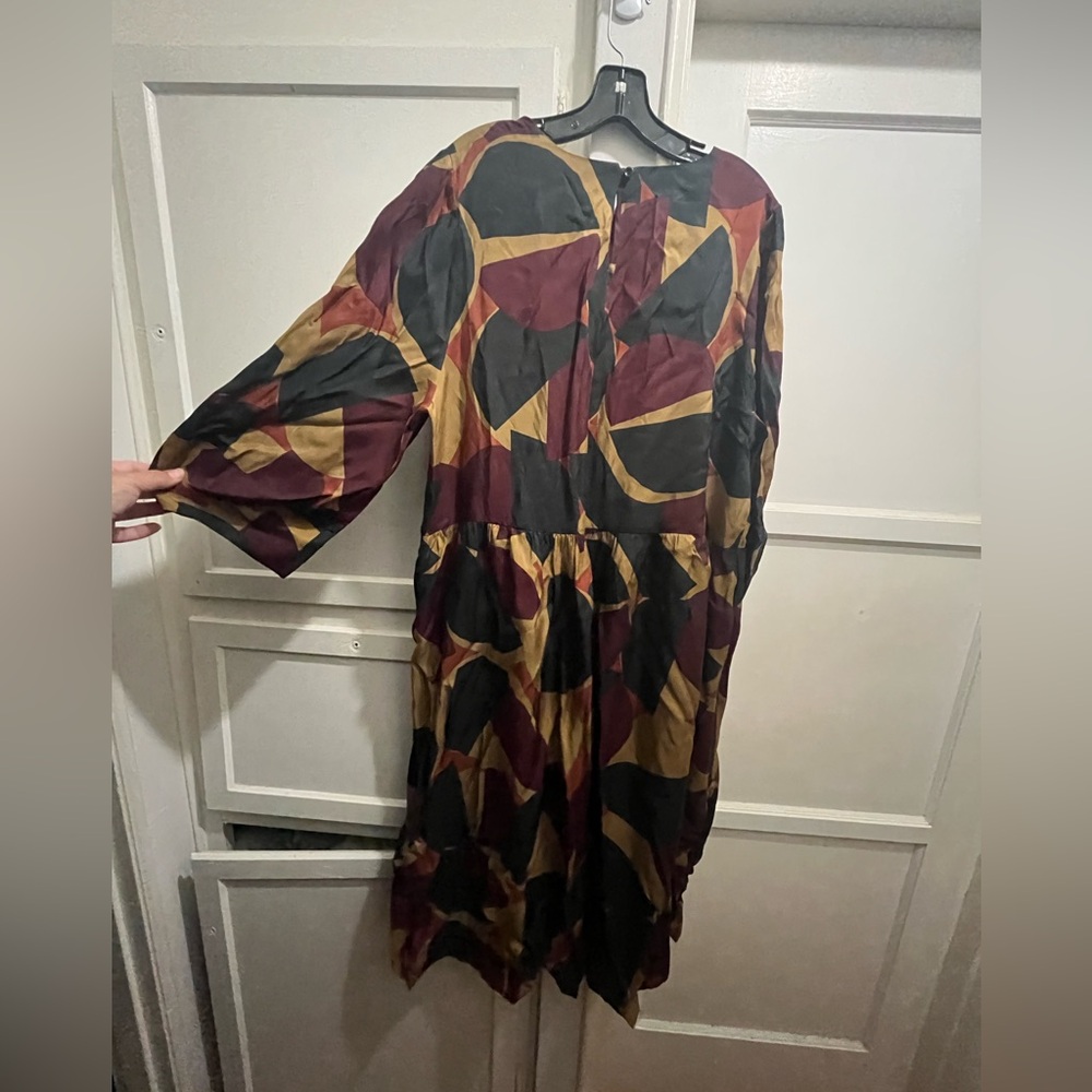 TOAST London geo print cup to blend dress size 18 - Picture 10 of 16